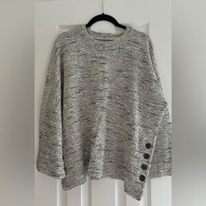 Madewell Black and White Striped Sweater